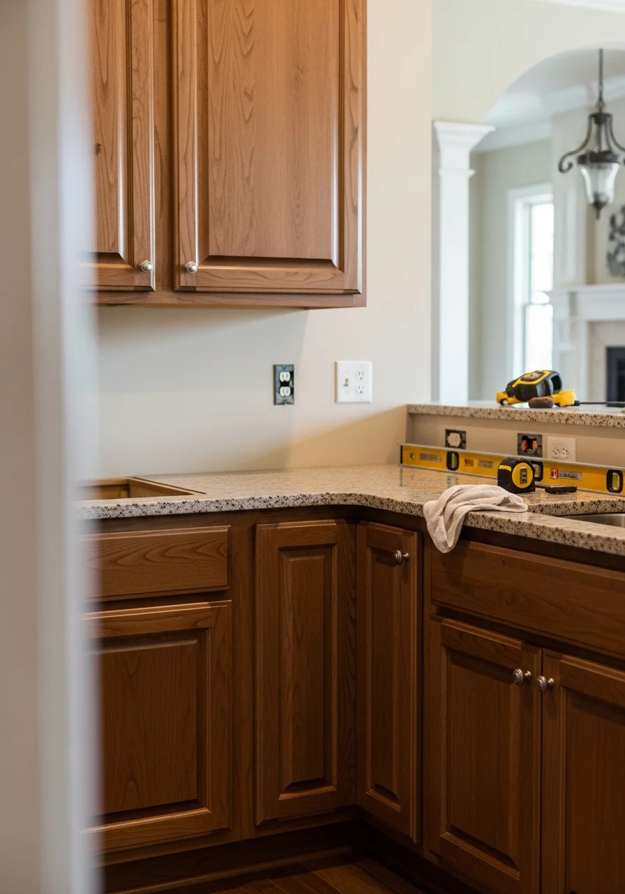 Skilled workmanship on a Kennesaw home improvement project.